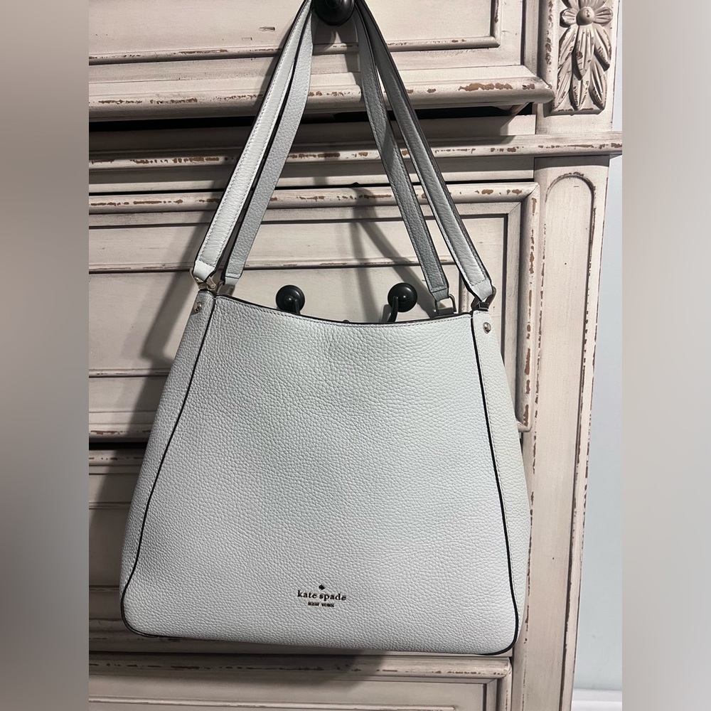 Light blue, Kate Spade shoulder purse. Great condition.